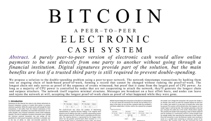 Bitcoin A Origem